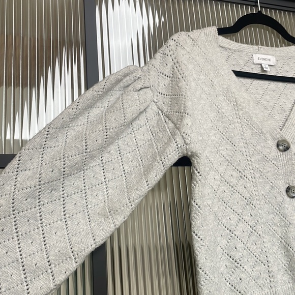 Evereve Bishop Sleeve Open Weave Cardigan - Picture 3 of 6